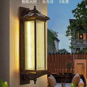 阳能中园式户太外ST-24灯防水庭院别墅阳台花门口接电两用长条壁