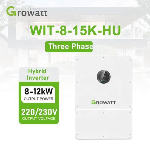 古瑞瓦特太阳能逆变器混合WIT 15K-HU 10kw15k储能逆变器growatt