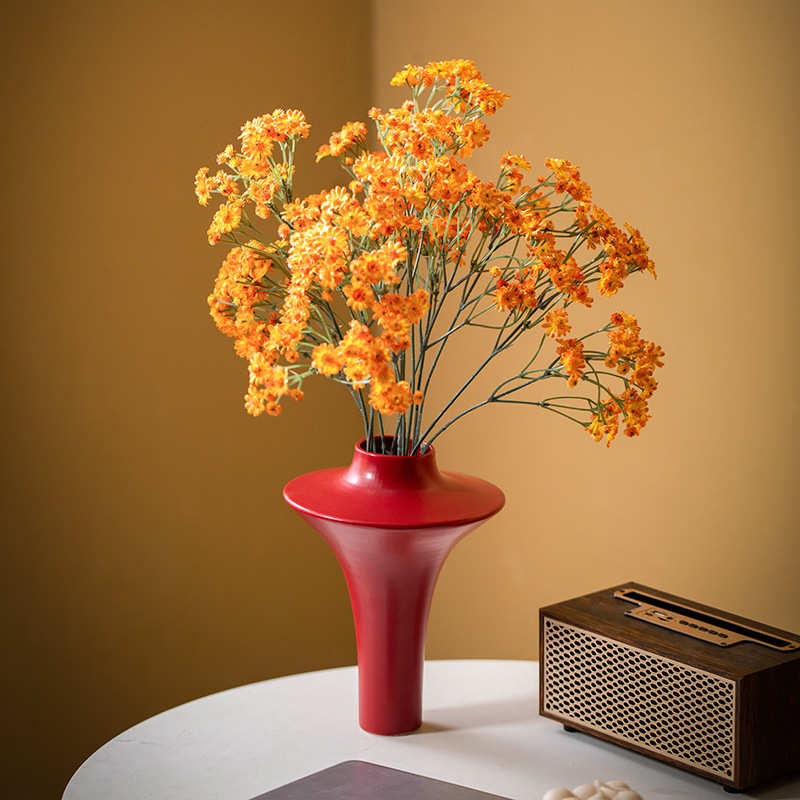 装法式奢陶瓷轻餐桌风极宿花瓶客厅奶油家居酒店软民 摆设简