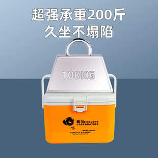 鼎龙虾箱新款带增氧孔活饵箱多功能厂家直销便携可坐小钓箱钓鱼箱