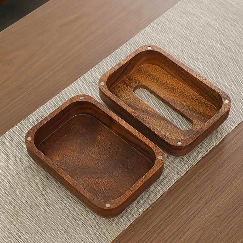 胡桃木实木面包纸纸巾盒收新中式家用客厅高0039端酒餐店巾纳