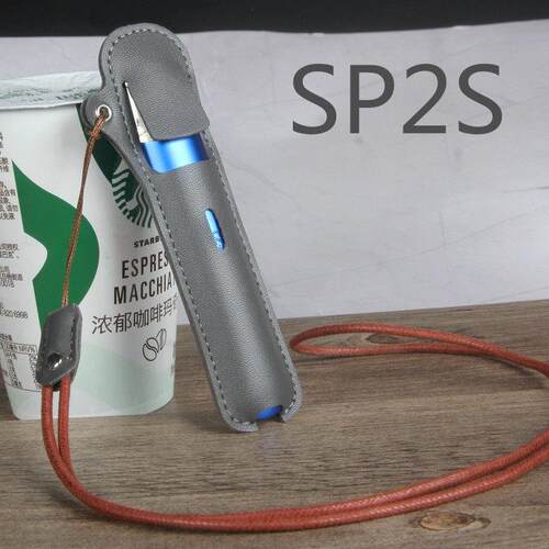 适用SP2S小烟保护套皮套防尘全包款烟套配件带挂脖长绳简约收纳壳