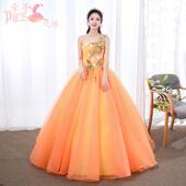 声乐艺术考试服 正品 主持人服表演服装 裙身摆 学生演 晚服礼