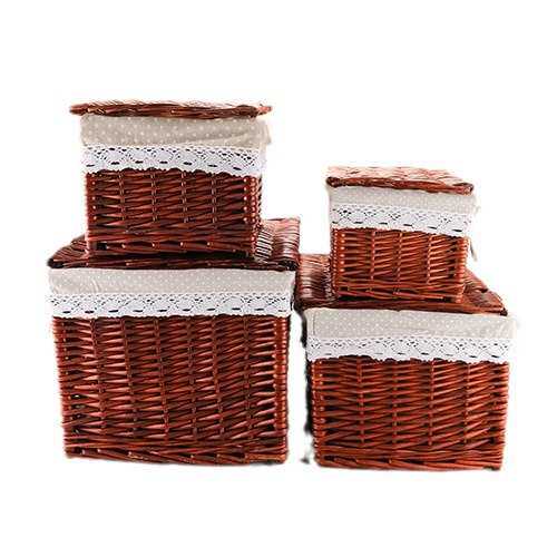 收纳箱大号有盖藤编整理箱收纳篮抽屉储物盒柳编收纳筐手工编织,收纳整理,其他收纳篮,淘宝优惠券,粉丝福利购,淘宝优惠卷