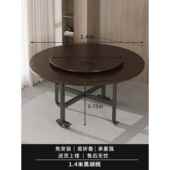 正品 实木餐桌用可折圆叠桌家用小户型饭桌中古餐桌饭店桌子商颗风