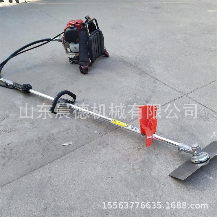 小型庭院除草汽油两冲程除草机 侧挂背负式割草小麦水稻收割机