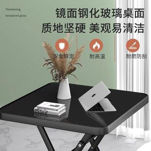 折叠桌子餐桌家用小户型简易阳台四方桌户外摆摊吃饭桌出租屋圆桌