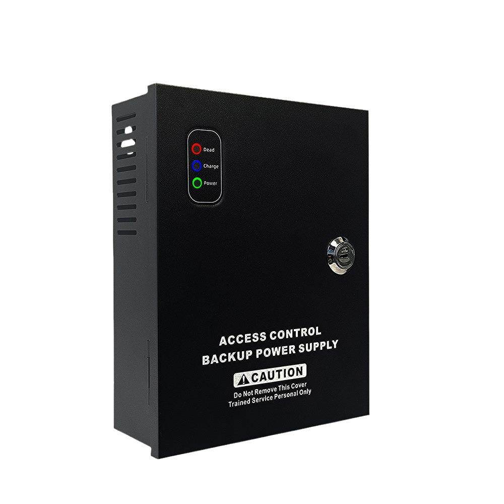 UPS门禁电源12V5A适配器4路备用门禁电源后备电源黑色箱子