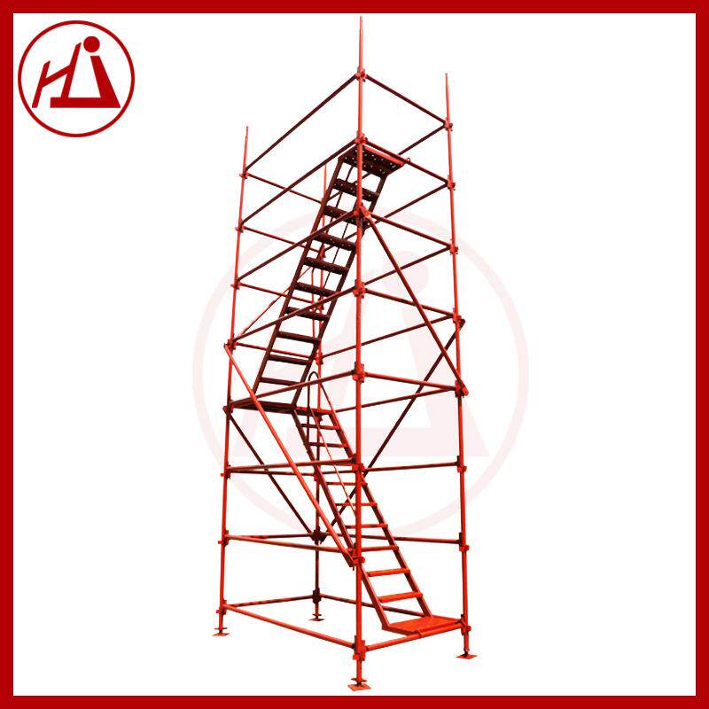 厂家新款桥墩施工香蕉式安全爬梯路桥建筑脚手架现货现发