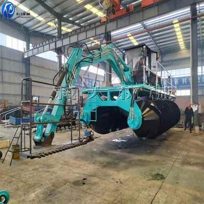 江沼苏花米草清理收割设备 水两栖互花米互草 KGLQ-100泽地潮间带