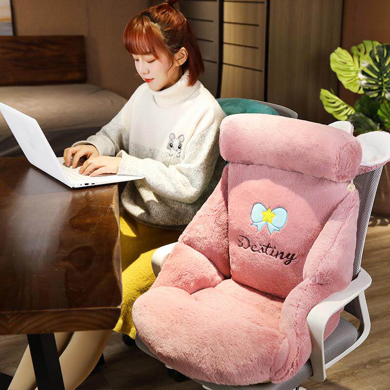 冬季办公室坐垫加厚超软防滑腰靠靠枕屁垫靠背一体屁垫座椅垫子