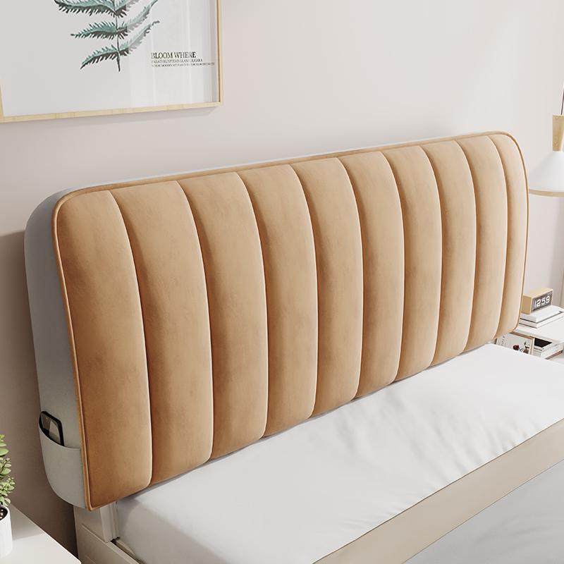 新款简约床头罩套加厚感夹棉软包靠背软包包通用防尘罩厂一件批发,居家布艺,一次性防尘罩,淘宝优惠券,粉丝福利购,淘宝优惠卷