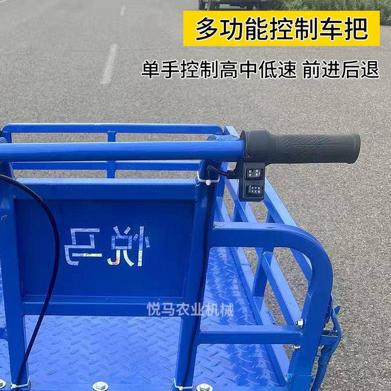 电四轮车手推车搬运动车仓重库小型折叠拖拉平板车工地运输货载王