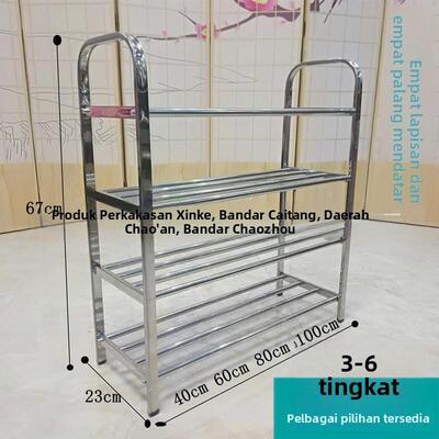 信利 不锈钢鞋架 门厅组合款多层简易拆装鞋架学生宿舍加厚收纳