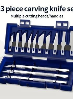 13pcs Metal Carving Knife Pen Art Seal Cutting Manual Combin