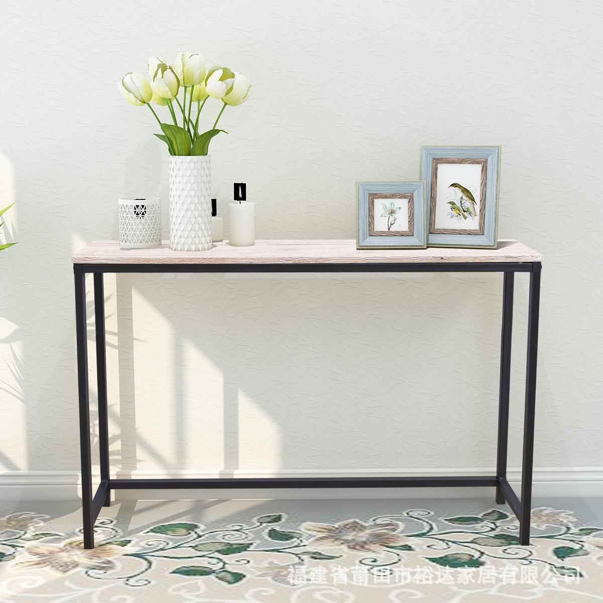 铁艺入门玄关桌美客现607厅靠式墙办公桌约条案代简玄关台窄边桌