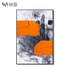 现代抽象玄关装饰画走廊过道，油画客厅简约壁画竖版大幅挂画餐厅画