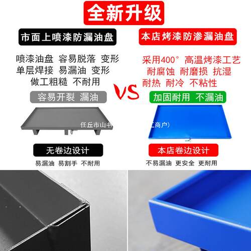 防渗漏托盘化学品危废液体防泄露金属油盆接油栈板废机油桶防漏油