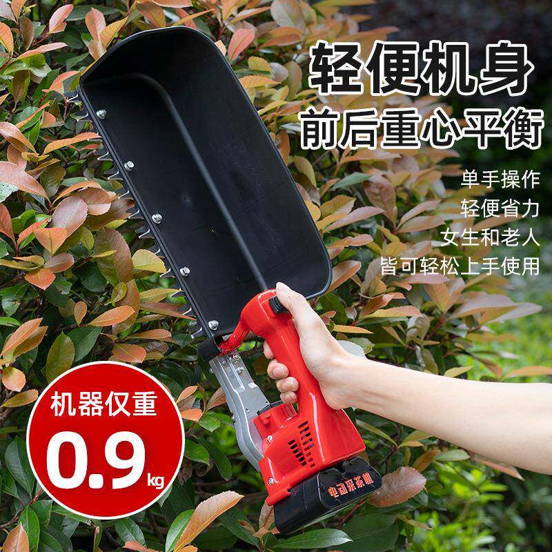 新款无刷电动采茶机 单人小型茶树修剪机手提式 便携茶园采摘机