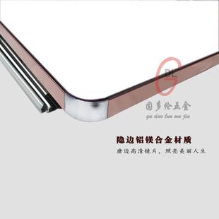 固伦衣柜镜子推拉金镜旋转3591镜五隐藏多式 衣帽间折叠全身镜穿衣