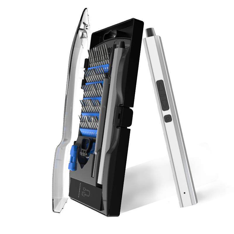 新品透明壳62合一小型精密小电动螺丝刀套装手自一体充电式带扭矩