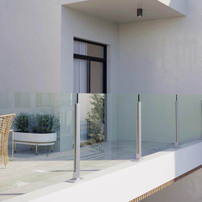 楼梯扶手室内家用阳台钢化玻璃护栏现代别墅不锈钢扶手栏杆