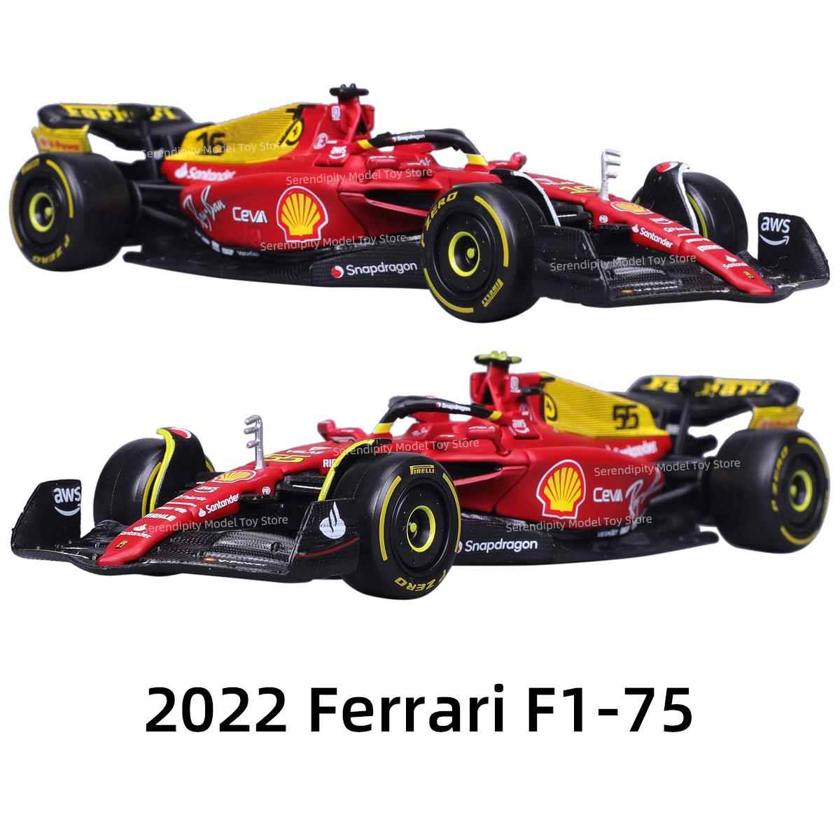 比美高1:43法拉利F1-75-16纪念2022方程式赛车静态仿真合金汽车模