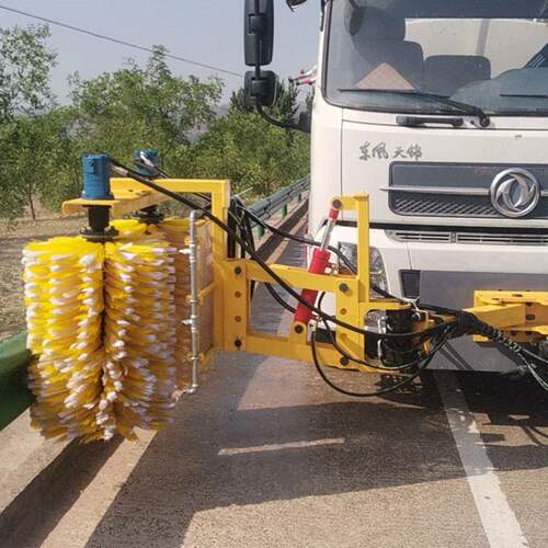 道路纹护洗栏清机 波护栏清612洗机  360度滚筒刷电动清护栏洗车