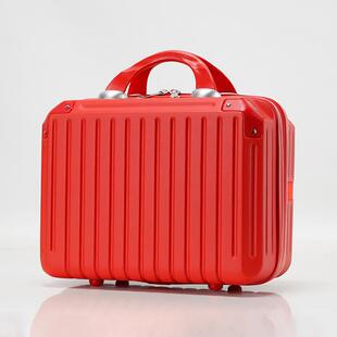 行李箱女2024新款化妆箱多功能密码箱小型手提箱结婚红色旅行箱