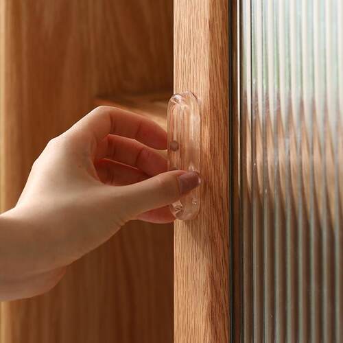 移动门拉手免打孔玻璃门拉手推拉门门把手窗户无痕自粘把手门手把
