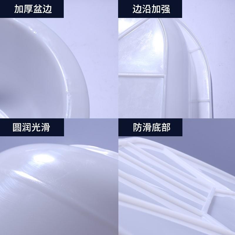 牛筋长盆料大788殖盆长浴方形胶盆长型塑盆白色家用加厚水产养鱼