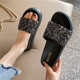 女大码 41一43时尚 外穿小码 厚底凉拖鞋 33码 防滑水钻34一字拖夏平底
