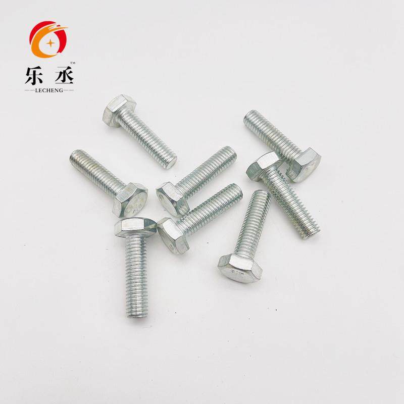 4.18级丝国标镀LLO锌螺丝螺镀锌外六角螺栓681012014618225