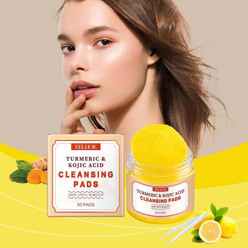 EELHOE Turmeric Exfoliating Cleansing Pads Gently Cleanse an