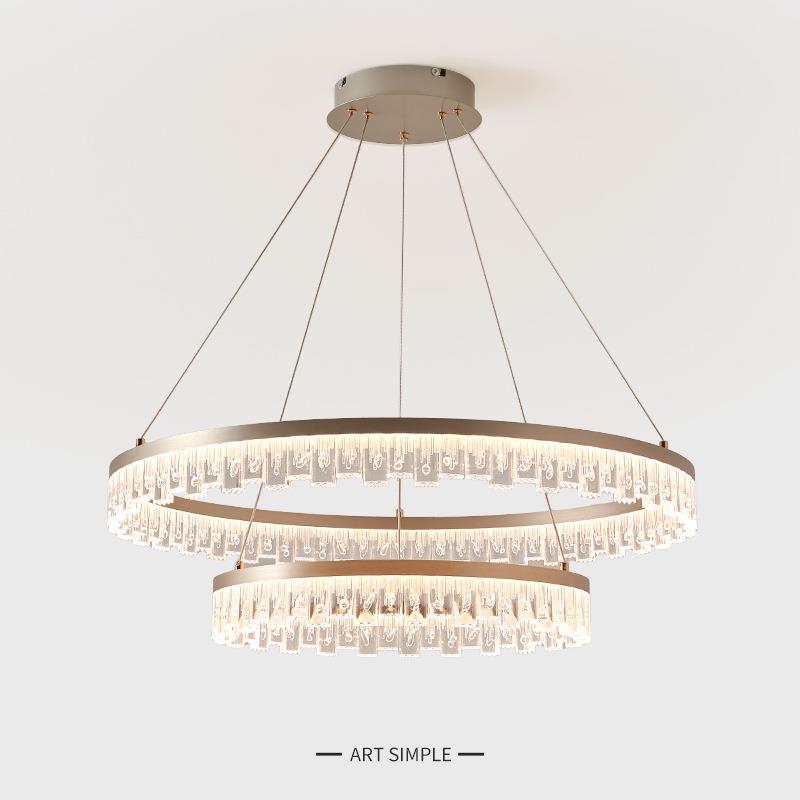 客厅吊灯意式极简餐厅灯高端轻奢大气现代简约设计别墅大厅主灯