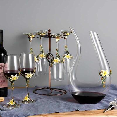 Wine Glass Crystal Goblet Glass Cup High-end Home Drinkware