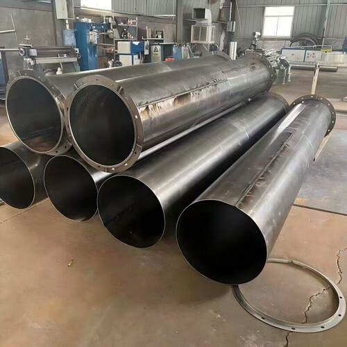 Q235B碳钢人防风管带法兰厚壁卷焊通风管道可做灰色防腐油漆