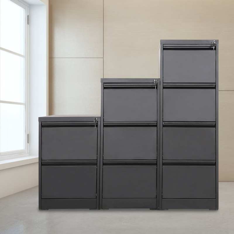 款钢制卡箱小型文件柜档案柜自由组合柜抽屉带锁储物柜办公文件柜