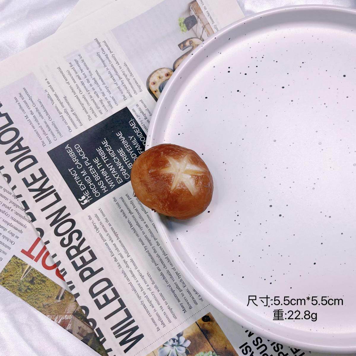 PVC牛肉卷仿真发夹刘海个性发饰