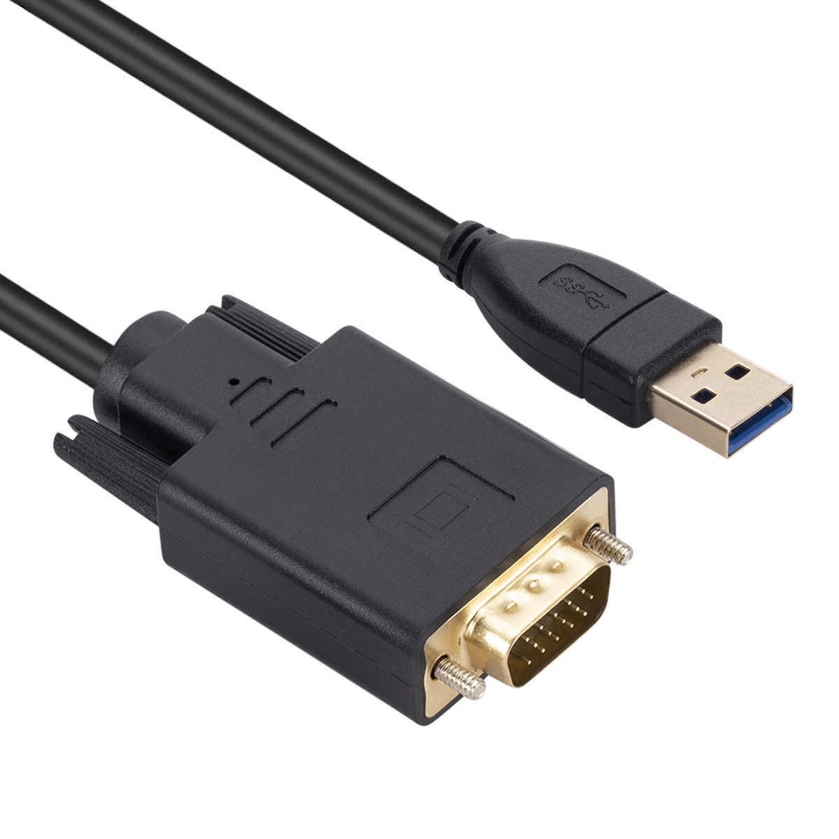 USB3.0转VGA视频转换器usb to vga投影转接线电脑USB外置扩展投屏