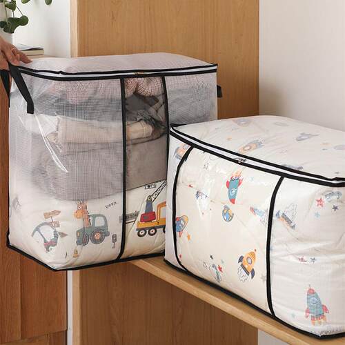 透明可视被子收纳袋子棉被袋防潮防霉搬家打包袋装被子衣物整理袋