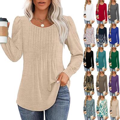 long sleeve shirts for women fall tops dressy casual blouses