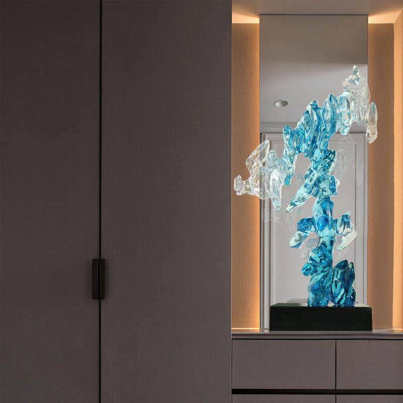 太湖石简约现代摆件家居装饰品客厅桌面电视柜酒柜玄关办公工艺品