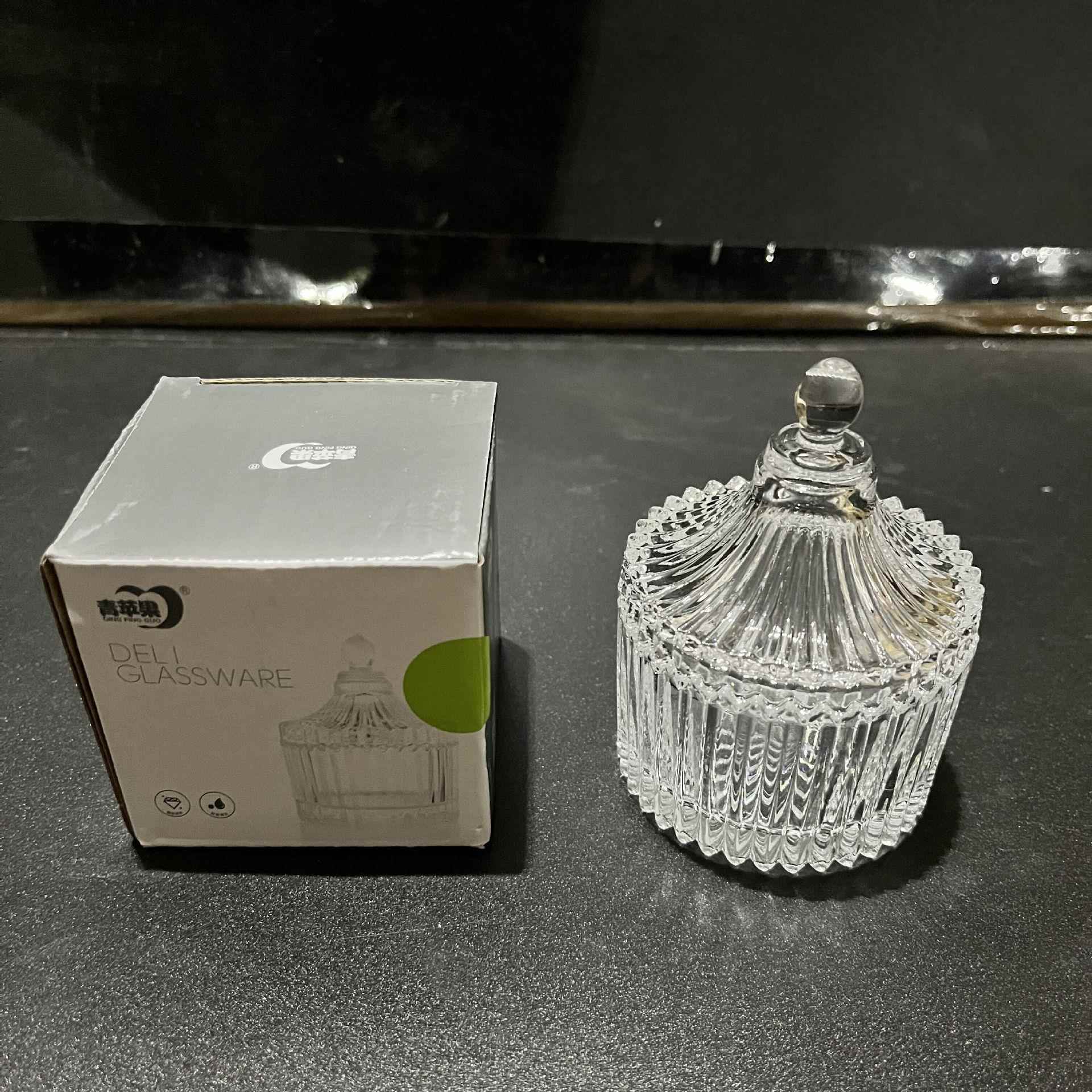 玻璃烛台 糖果罐 小蒙古包玻璃 香薰蜡烛杯 diy蜡烛材料 玻璃杯