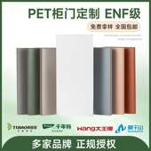 PET柜门定制轻奢肤感衣柜门板定做ENF级欧松板OSB高光橱柜酒柜门