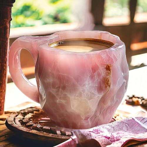 Mineral Crystal Coffee Mugs 仿矿物水晶咖啡树脂杯跨境新品