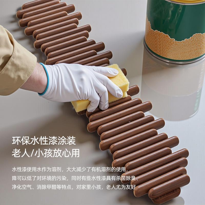 酒F23衣帽实木质挂头衣架入户门挂墙免打孔店民宿室床床尾置衣卧