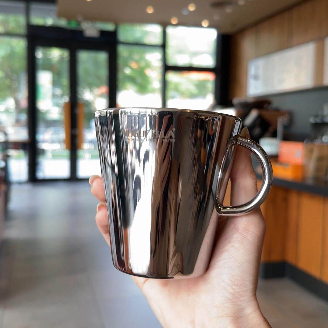 【出口德国】316不锈钢双层防烫水杯马克咖啡杯啤酒茶随手杯防摔