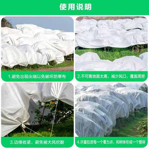 柑橘果树农用防寒布加厚透气防霜冻果园茶树防雨布沃柑防冻保暖布