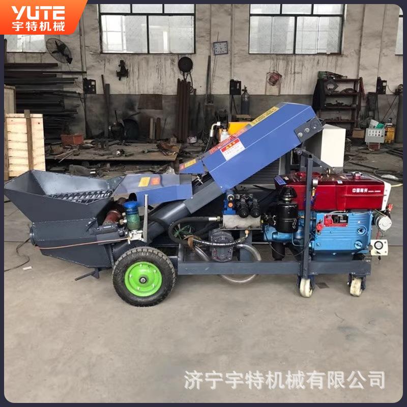 砂浆灌浆机多功能小型斜式结构浇筑泵细石混凝土输送泵